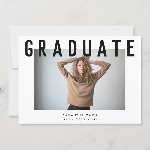 stylish voguish ultra chic smart grad photo announ announcement