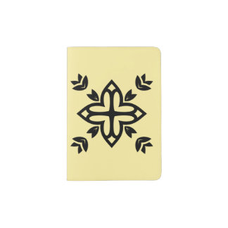 Stylish wallet : yellow, black passport holder