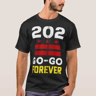 Stylish Washington DC, 202 GoGo Music Forever gift T-Shirt