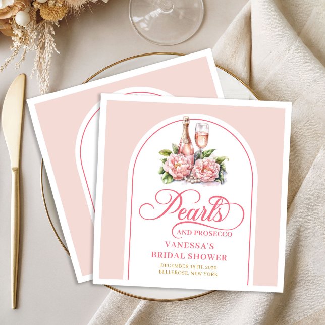 Stylish Watercolor Blush and Gold Bridal Napkins (Stylish Watercolor Blush and Gold Bridal Napkin)