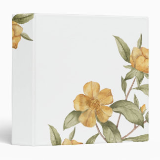 Stylish Watercolor Botanical Floral Binder
