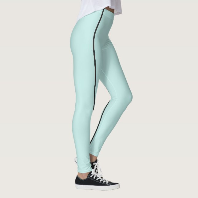Stylish Watercolor Monochrome Thin Lines Leggings (Right)