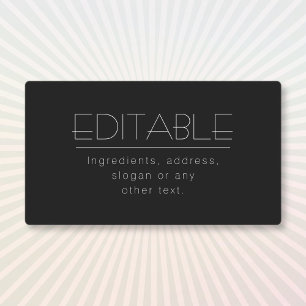 Stylish Waterproof Multi-purpose Black & White Labels