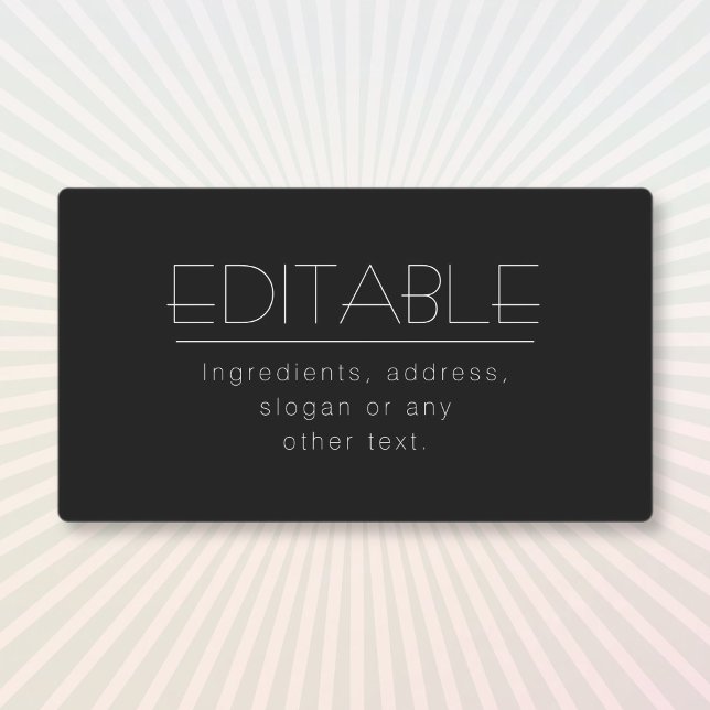 Stylish Waterproof Multi-purpose Black & White  Labels (Creator Uploaded)