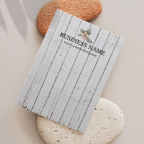 Stylish Weathered White Wood Stripes Earring Cards