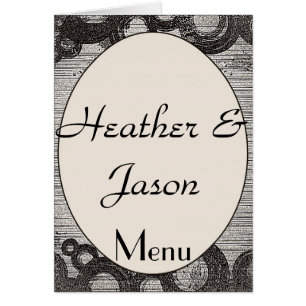 Stylish Wedding Menu Cards