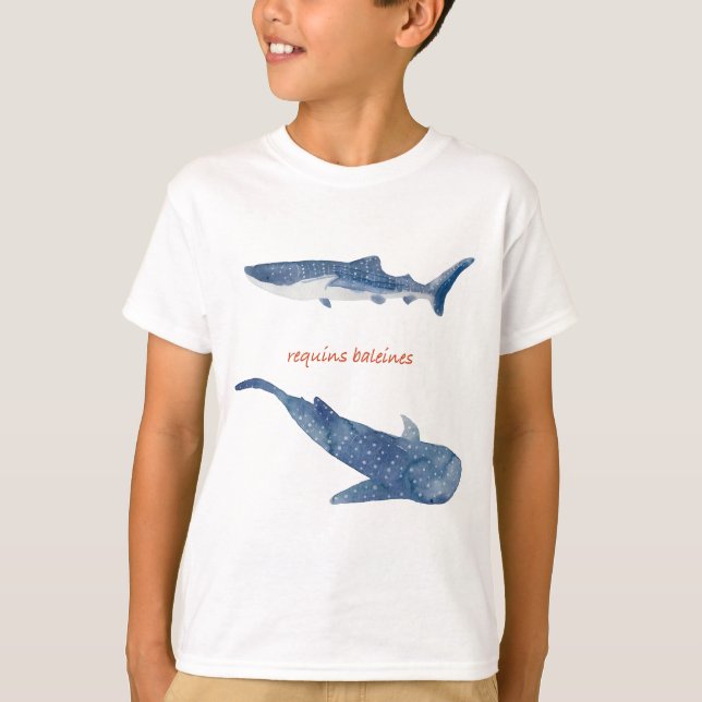 Stylish whale shark illustration T-Shirt (Front)