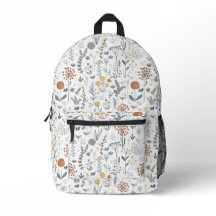 Stylish Whimsical Floral Fantasy Girl Backpack