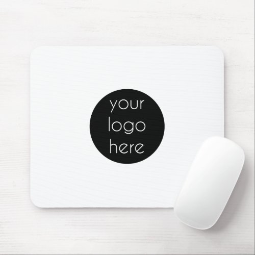 Stylish White Modern Professional Business Logo   Mouse Pad