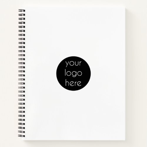 Stylish White Modern Professional Business Logo Notebook