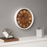 Stylish White Modern Wood Wall Clock<br><div class="desc">Upgrade your office with this stylish modern wood wall clock. Goes with our Modern Wood Designs Collection,  perfect for school,  work or organizing your life. Makes a wonderful unique gift for the holidays.</div>