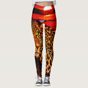 Animal Printed Leggings Cheetiger Orange – Loony Legs