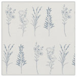Stylish wildflowers botanical pattern fabric