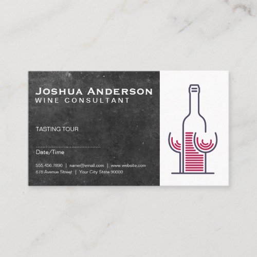 Stylish Wine Logo Business Card