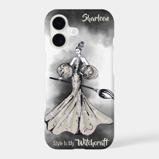 Stylish Witch Illustration iPhone 17 Case