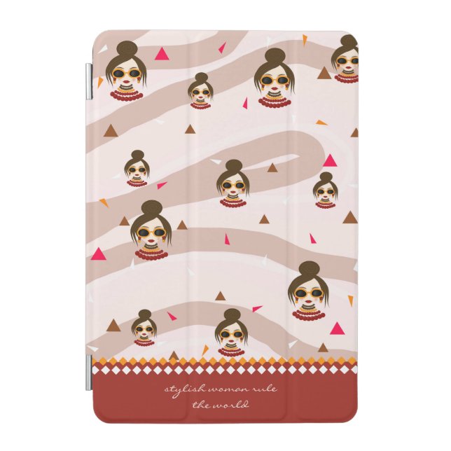 Stylish woman iPad mini cover (Front)