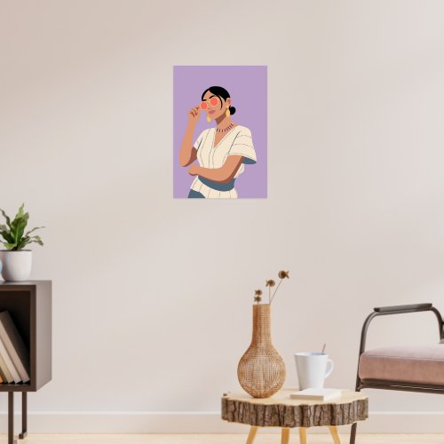 Stylish woman poster