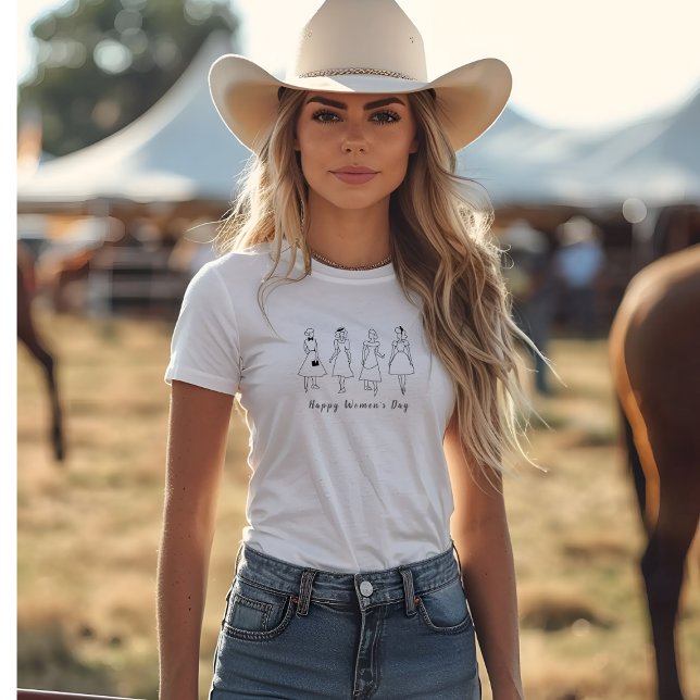 Stylish women Happy women's day T-Shirt (Creator Uploaded)