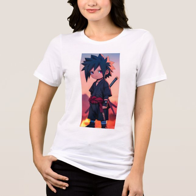 Stylish Women’s Tattoo Design T-Shirt - Unique Art Tri-Blend Shirt (Front)