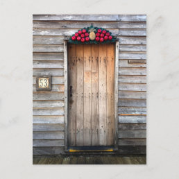 Stylish Wood Door Fruit St Augustine Florida Photo Postcard