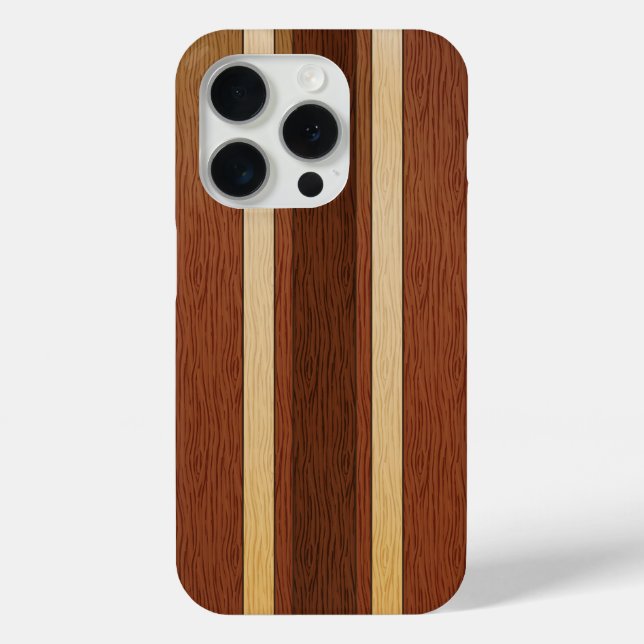Stylish wood grain effect Case-Mate iPhone case (Back)