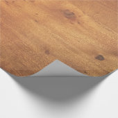 Stylish Wood Grain Woodgrain Texture Wrapping Paper (Corner)