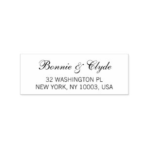 Stylish Wood Rubber Stamp For Custom Address Label