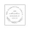 Stylish Wreath Round Family Name Return Address