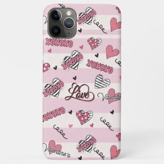 Stylish XOXO Valentine's Day Patterned 