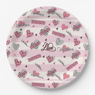 Stylish XOXO Valentine's Day Patterned 