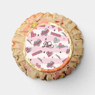 Stylish XOXO Valentine's Day Patterned Reese's Peanut Butter Cups