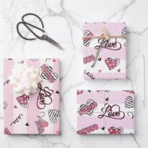Stylish XOXO Valentine's Day Patterned