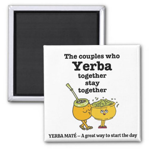 Stylish YERBA MATE Couples Magnet