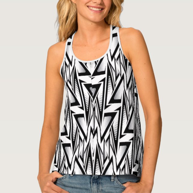 stylish yoga abstract | gift for mom tank top (Front)