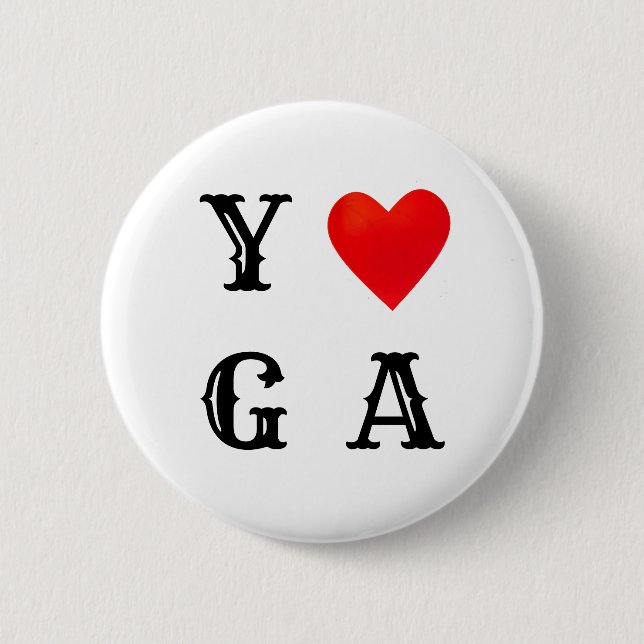 Stylish Yoga Button (Front)