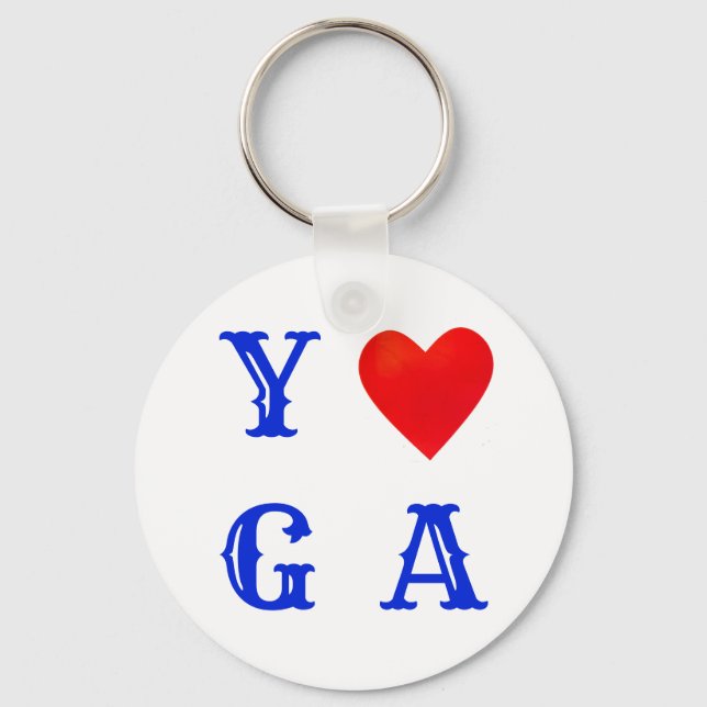 Stylish Yoga Keychain (Front)