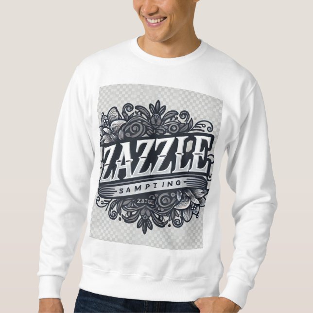  Stylish Zazzle Store Logo Sweatshirt (Front)