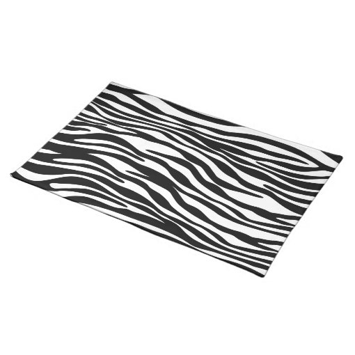 Stylish Zebra Print Placemats Zazzle
