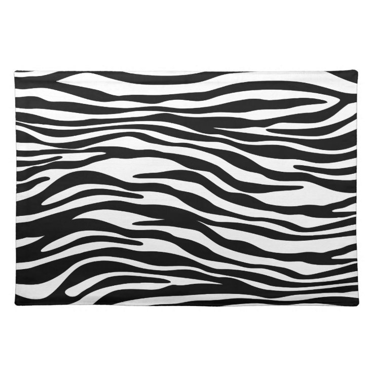 Stylish Zebra Print Placemats Zazzle
