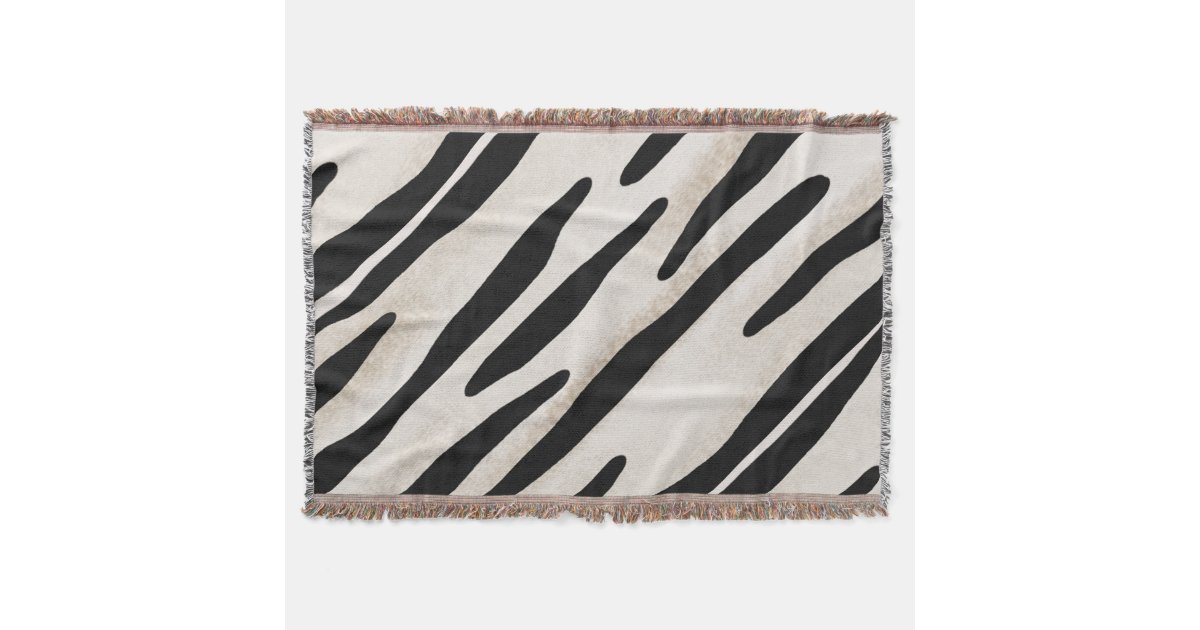 Stylish Zebra Print Throw blanket Coordinate Zazzle