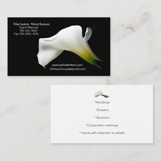 StylishBusiness Card: with a touch of Class/Nature Business Card (Front/Back)