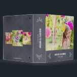 Stylishly Chalked All Purpose Photo Album 3 Ring Binder<br><div class="desc">Design © berryberrysweet.com</div>