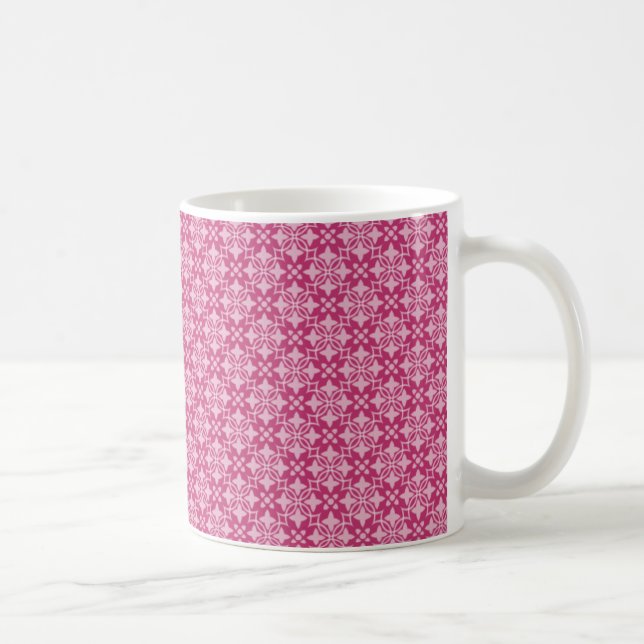 Stylishly Chic Mug, Bright Pink Coffee Mug (Right)