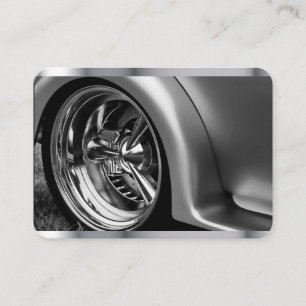 Stylishly Classy, silver Chrome. Business Card
