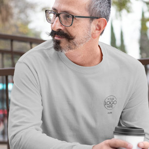 Stylishly Elegant Company Branded Logo Long-Sleeve T-Shirt