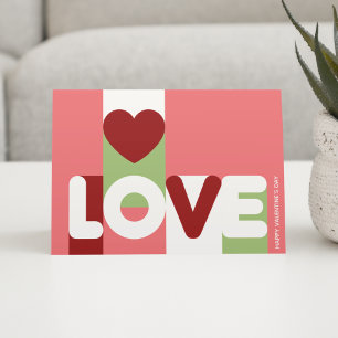 Stylishly Elegant LOVE Greeting Card