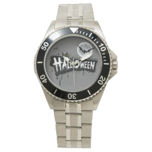 Stylishly Spooky: Halloween Stainless Steel Watch
