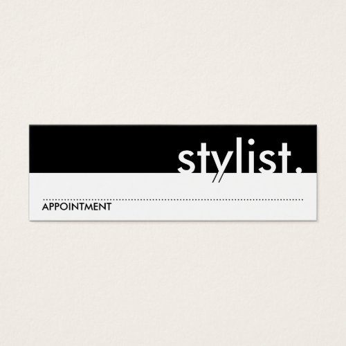 stylist. (appointment card) business card