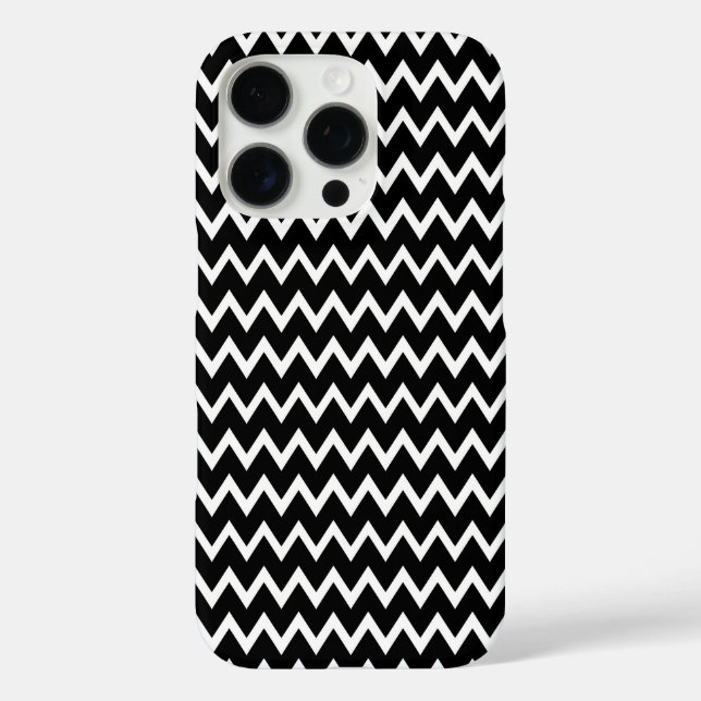 Stylist Black And White Chevron Case-Mate iPhone Case (Back)
