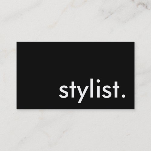 stylist. business card template